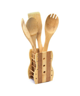 Royalford Wooden Bamboo Kitchen Utensil Set